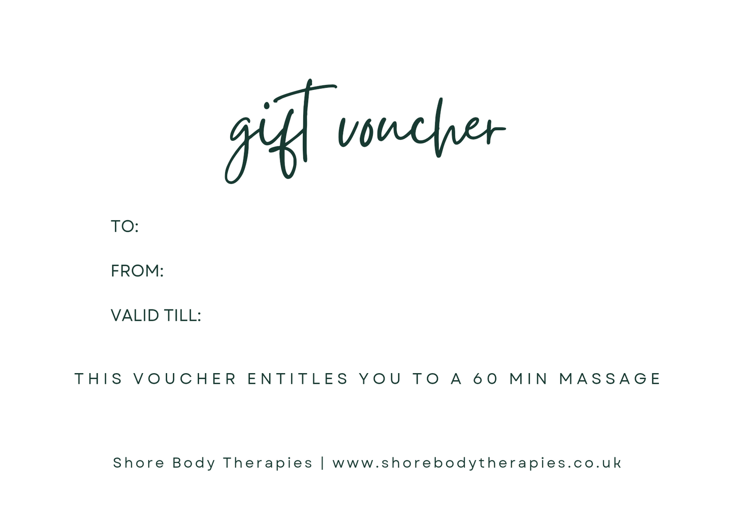 Digital | Gift Voucher for Massage